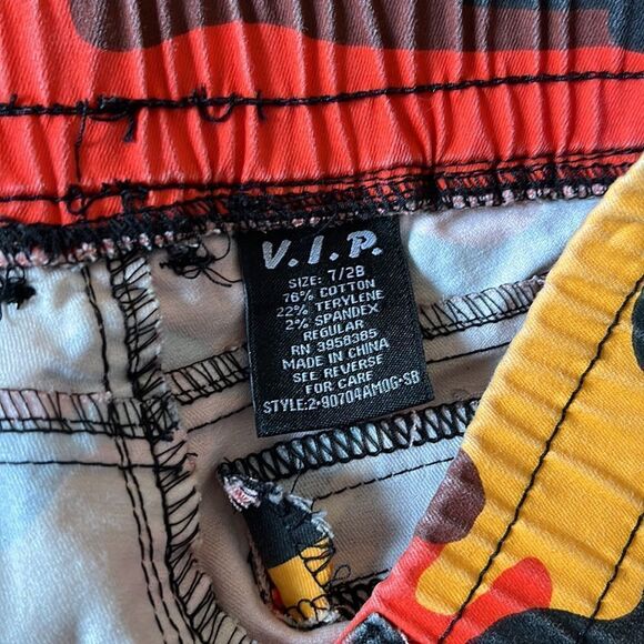 Red & Orange Camo-Print Pants - Picture 4 of 6